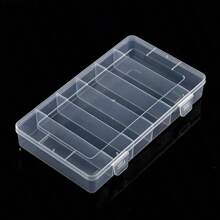 1/2/4 Pcs 6 Grids Tackle Box Organizer, Plastic Organizer Box, Compartment Storage Box, Small Items And Craft Organizer For Lure Bait Hooks Storage Screws Nail Pins