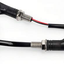 4 PIEZAS Luz de señal de giro universal para motocicleta 12v Indicador de destello azul Luz trasera intermitente Accesorios