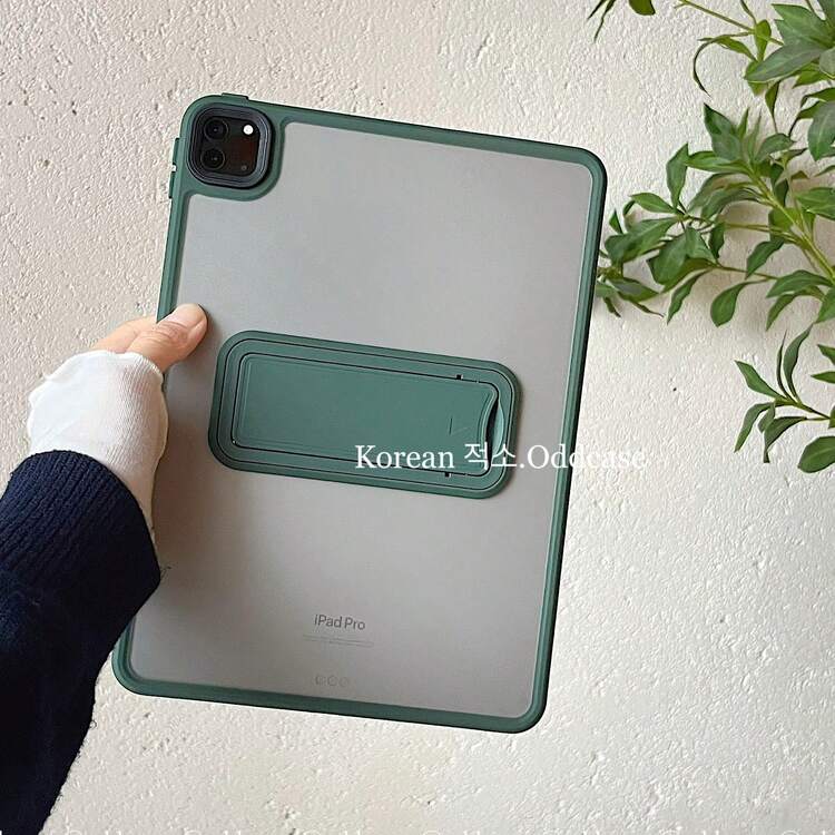 高端磨砂肤感一体式支架带四角凸起防摔平板电脑保护壳，适用于 iPad Mini 4/5/6/7、9.7、10.2、10.5、Air 4/5、10th、10.9、Pro 11 英寸、Air 11 (M2)、iPad Air 13 (M3 2025)、iPad Air 11 英寸 (M3) 2025、iPad (A16) 11 英寸第 11 代 2025 - 彩色 - 查看 19