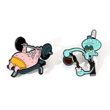 SPONGEBOB 1/2 Pcs Classic Anime SpongeBob SquarePants Brooch Set Cute Patrick Star Enamel Pin Backpack Clothing Jewelry Metal Badge Accessories Gifts