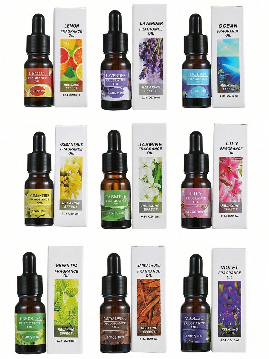 1pc Plant-Based Essential Oil, Air Freshener, Deodorizer, Suitable For Aroma Diffuser, Humidifier, Home, Bedroom, Office - Multicolor - View 1
