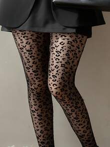 1 par de 80g/200g/300g Meia-calça/Collant Preto/Marrom Feminino, Estampa de Onda, Coração, Laço, Estampa de Leopardo, Mostra o Tom de Pele, Sexy, Alta Elasticidade, Legging Ajustada, Macia e Suave, Modelagem de Perna na Moda, Adequado para Fashionista, Jovem, Adolescente, 15-25°C, Meia-calça para Primavera/Outono/Inverno, Festa, Discoteca, Várias Festas, Esportes, Lazer, Negócios e Outros Usos Diários.