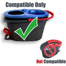 3 Pack Mop Replacement Heads For O-Ceda RinseClean Spin Mop, Microfiber Spin Mop Refills, Easy Cleaning Mop Head Replacement Refill - 藍白色 - 查看 3