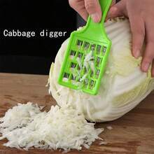 1 件装大号卷心菜切丝器、蔬菜削皮器、羽衣甘蓝刮刀和切片器，多色 - 彩色 - 查看 14