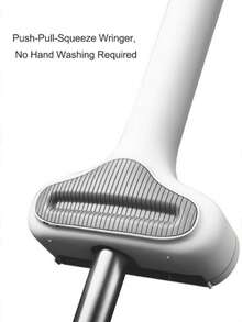 Bodenwischer mit 5 Ersatz-Wischtüchern, automatisch entwässernder Flachmop, Reinigungswerkzeug für Zuhause