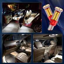 TOAUTO 2 件 T10 168 192 W5W 57 SMD 3014 LED Canbus 无错误汽车标志灯停车灯马达楔形灯泡白色，不含电池 - T10 - 查看 4