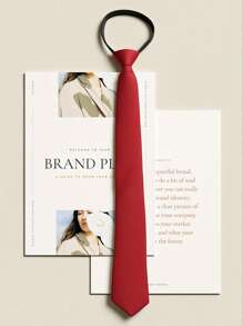 1 条男士 5 厘米纯色拉链领带，西装衬衫装饰，适合日常聚会和商务场合