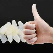 About 50pcs Finger Cots, Disposable Non-Slip Dust-Free Anti-Static Finger Protectors, Suitable For Nail Art And Electronic Products