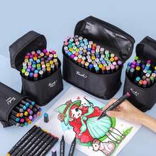 24/30/36/48 Pieces Double Head Marker Pen Set Watercolor Pens For Kids - 彩色 - 查看 3