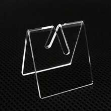 亚克力刀架/刀架，专为折叠口袋刀、匕首、EDC刀具和迷你刀具的展示或展览而设计 - 优雅透明亚克力刀架，厨房用品，厨房配件，厨房工具 - 透明 - 查看 4