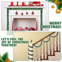 5 mètres de bande de pin de Noël, feuilles vertes, fil de fer, pour chars de défilé, Halloween, sapin de Noël, fêtes du Nouvel An, fournitures de fête d'anniversaire, décorations de table. Décoration de centre de table de Noël de style ferme pour la table de cuisine, décoration d'hiver pour la maison, décoration d'Halloween, décoration de Noël, cadeaux d'anniversaire, guirlande de fleurs faite main, feuilles décoratives