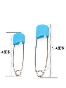 10/20/50pcs Plastic Head Safety Pins 2inch/5cm Safety Locking Baby Cloth Diaper Nappy Pins Buckles DIY Needle Pins Sewing Supplies, Random Colors