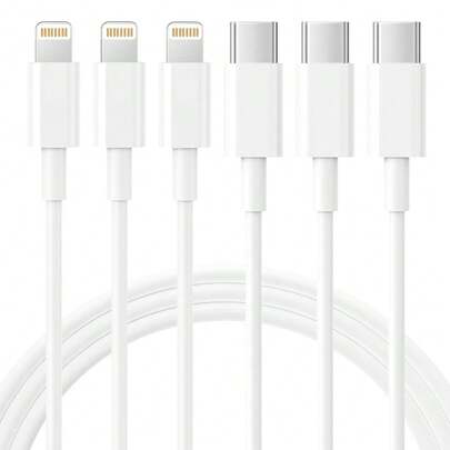 Fast Charging & High-Efficiency Data Transfer Cable Compatible With IPhone 14 Pro Max/14 Pro/14 Plus/14/13/12/11/XS/XR/8/7/6, IPad, Laptop Series Compatible With IPhone 14 Pro Max, 14 Pro, 14 Plus, 13 Pro Max, 13 Pro, 13, 12 Pro, 12, 11, XS, XR, 8 Plus, 8, 7, 6, 5, SE, For IPad Lightning Charger MFi Certified