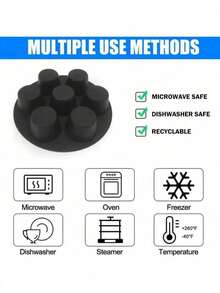 1 Set Non-Stick Muffin & Cupcake Pan, Baking Tools & Kitchen Accessories, Brownie Baking Tin With Easy-Clean Coating - Oven- To 220°C & Reusable For Daily & Holiday Baking | The Essential Set For Christmas Prep, Perfect For Bakers Of All Levels - Black - View 9