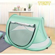1 Pcs Beach Tent, Large Portable Sunshade Travel Tent, Indoor Play Tent With Mosquito Net, UPF 50+ UV Protection Sun Shelter - 綠色 - 查看 1