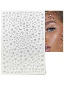 Adesivos Transparentes de Pérola 3D, Adesivos de Joias, Adesivos Autoadesivos, Decoração de Diamante, Decoração de Cabelo com Pérola, Acessórios de Decoração DIY, Acessórios de Cabelo, Kit de Ferramentas de Penteado, Kit de Ferramentas de Beleza, Presentes de Acessórios de Beleza para Mulheres, Ferramentas de Penteado