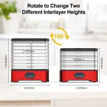 1pc Food Dehydrator, Electric 8 Trays Hydrator Machine With 72H Digital Timer And Temperature Control For Fruit Vegetable Meat Jerky Herb Beef Mushroom,Father's Day, Mother's Day, Christmas, Thanksgiving, Halloween, Valentine's Day Gifts
