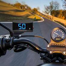 Un termómetro para motociclistas que muestra el termómetro - Indicador digital de temperatura del agua - Sensores de metal impermeables - Sensores para medidor de presión - Termómetro KOSO+