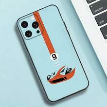 Star G-Gulf Ra-Cing Car Phone Case Covercompatible With  16e,16,15,14,13,12,11,Pro,X,XS,Max,XR,Plus,Mini Soft Black Cover,Covercompatible With  17 Case,  17 Pro Case,  17 Pro Max Case