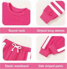 Toddler Girl Clothes Fall Winter Outfits Long Sleeved Pullover Sweatshirt + Sweatpants Pcs Casual Sweatsuits Sets