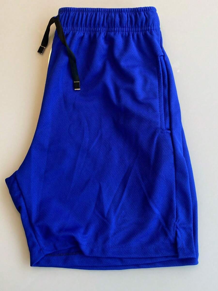 Kit 2 Shorts Bermuda Dry Fit NI Esportiva Treino Com  Bolso - Azul Royal - Visão 1