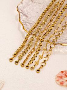 A Versatile Stainless Steel Gold-Plated Bracelet With Multiple Styles For Both Men And Women - Yellow Gold - View 10