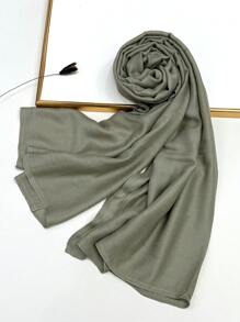 1 szt. Prosta, jednokolorowa, miękka i przyjazna dla skóry chusta na głowę, oddychająca, do codziennego noszenia, elegancka chusta na głowę do sukienki