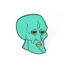 SPONGEBOB 海绵宝宝1件个性卡通胸针创意健美章鱼哥昆西触手珐琅别针背包服装首饰金属徽章配饰礼品 - 均碼 - 查看 4