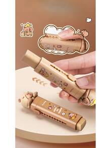 1pc Push-Pull Rubber Eraser For Children Students, Pencil Eraser With No Debris, Push-Pull Lock Design, Stationery - Multicolor - View 12