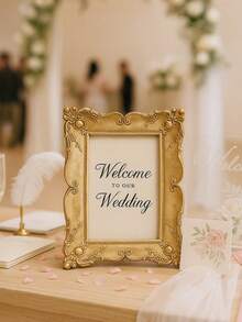 1 Piece Of Vintage American Resin Photo Frame, Wall And Bedside Decoration Painting, Desktop Decoration And Home Decoration, French Vintage Flower Carving Photo Frame, Suitable For Living Room, Bedroom, Office, Studio, Gallery, Record The Beautiful Moments In Daily Life, Collect Precious Memory Gifts Birthday Graduation, Holiday Record Gifts