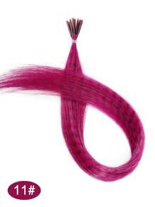 16 Inch Colorful Synthetic Feather Hair Extensions Wig 10 Strands/Pack Feather Hair Extensions Zebra Pattern Feather Wig Accessories Women's Hair Extensions