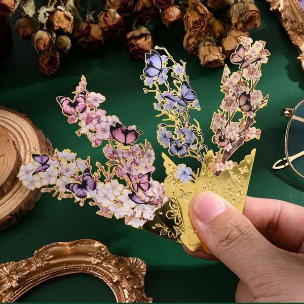 1 Stück vintage Schmetterling Metall Lesezeichen, süßer Anhänger, hochwertige Leselampe, Studentenpreis Kleingeschenk, Souvenir