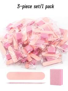 1/10/30/50/100/150/300/500片装迷你指甲抛光块，适用于亚克力指甲和天然指甲，100/180目指甲抛光块，散装指甲抛光块，专业美甲锉