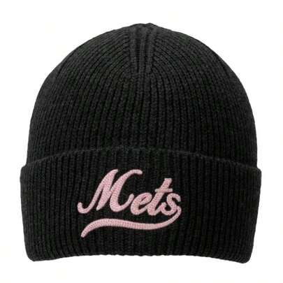MLB 男帽女帽絨帽VARSITY CURLSIVE MID BEANIE運動帽日常戶外旅遊帽休閒帽3ABNVM146-