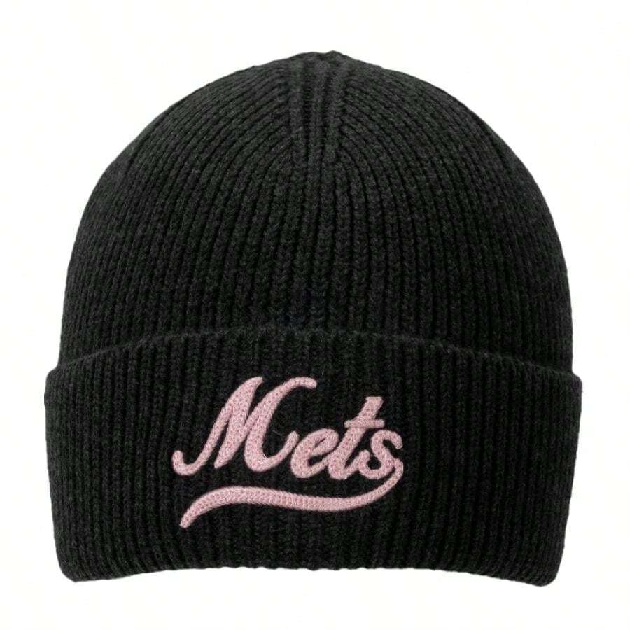 MLB 男帽女帽絨帽VARSITY CURLSIVE MID BEANIE運動帽日常戶外旅遊帽休閒帽3ABNVM146- - 炭灰色 - 查看 1