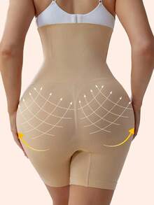 Cinta Bermuda Cós Alto Com Barbatanas Reduz Medidas Modeladora de Cintura Para Vestido Moda Feminina