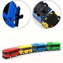 1 件和 4 件迷你校车 - 反弹迷你巴士拼图套装玩具