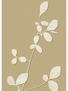 1 pieza Impresión de póster de pintura en lienzo con arte de pared minimalista, diseño floral abstracto de patrón geométrico moderno para decoración del hogar y la sala de estar