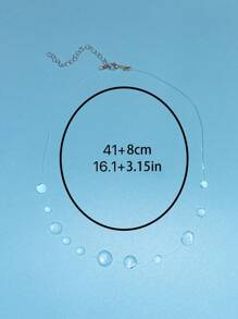 1 件独特时尚串珠几何项链，带露珠，适合女性任何场合