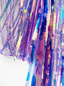 A Colorful Purple Rain Ribbon Backdrop, Perfect For Party Backdrops, Home Decor, Holiday Decorations, Party Supplies, Holiday Arrangements, And Scene Decorations.