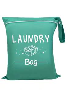 Large Travel Laundry Bag, Wet Dry Bag, Drawstring Washable Bag For Dirty Clothes, Swimwear, Gym Clothes, Available In Blue, Pink, Black, Gray