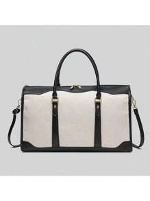 定制字母旅行行李袋，大容量手提包，托特包，适用于妇产医院、健身房、帆布、多功能、多用途、大容量、轻便、功能性强、实用，适用于宿舍、教师、男孩和女孩、青少年、初中生、中学生、高中生、大学生、大学生、大一、大二、低年级学生、精致浪漫、箱包和行李箱、定制旅行包