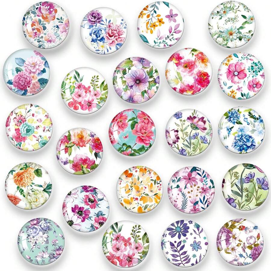 (Fast Shipping Free Shipping) MORCART 30Pack Art Decorative Fridge Magnets Cute Refrigerator Magnets For Locker Whiteboard School Office And Kitchen (Vangogh) - Flower - View 1