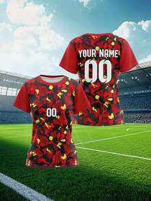 2025 Customized Sports Jersey, Summer Outdoor Sportswear Short Sleeve Top, Women's Sports Team Club Training Jersey Top With Front & Back Personalized Name & Number, Moisture-Wicking Breathable Casual Everyday Wear, Party & Gathering Undershirt, White Comfortable Fit