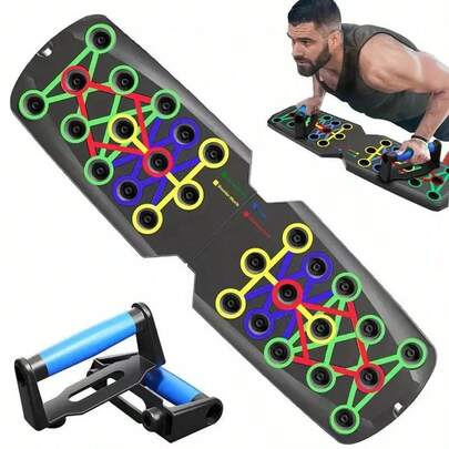 Upgraded Push Up Board, Foldable Multi-Function 30 In 1 Perfect Push-Up Board, Push Up Handles For Floor Home Gym Chest Workout, Portable Professional