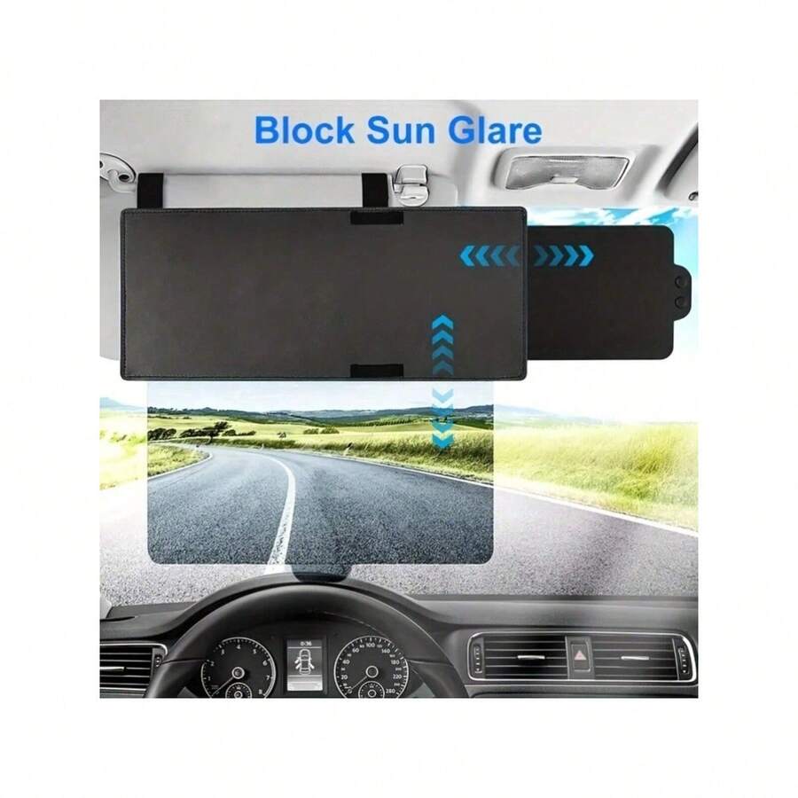 Car Sunshade Extender, Front Window Curtain, Anti-Glare, UV Protection ...