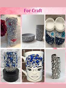 12 格 3D Ab 银色半珍珠指甲饰物，2000 件平底半圆形珍珠用于美甲，6 种尺寸 Ab 金色珍珠珠子水钻用于美甲设计 DIY 工艺品珠宝制作衣服鞋子装饰美甲用品指甲美甲宝石 - 銀色 - 查看 6