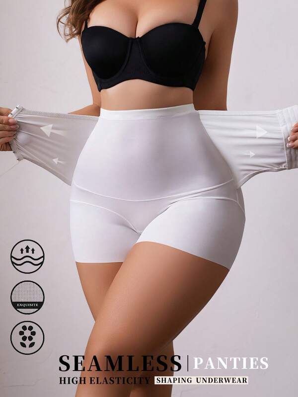 1 قطعة سروال تشكيل الخصر ذو خصر مرتفع، مشكل للجسم وضابط للبطن، مدرب الخصر، ملابس داخلية مشكلة للنساء، شورت رافع للأرداف وداعم للبطن المسطحة