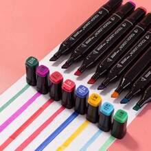 24/30/36/48 Pieces Double Head Marker Pen Set Watercolor Pens For Kids - 彩色 - 查看 4