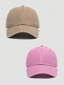 1pc Unisex Plain Vintage Distressed Baseball Cap Sun Hat Trucker Hat, Suitable For Daily Outings, Hiking, Vacation